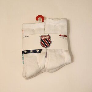 K-Swiss Women's 6 Pairs Ankle Socks - 9-11